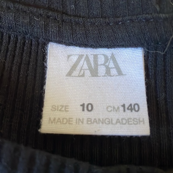 cute Zara black kids top (10-12) - Picture 2 of 3